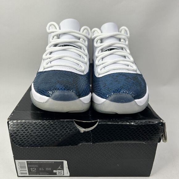 Nike Shoes Air Jordan 11 Low Retro “Navy Snakeskin” 2024 - Picture 2 of 8